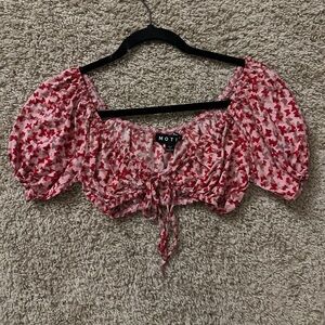 MOTEL ROCKS BUTTERFLY CROP TOP